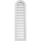 Ekena Millwork Round Top Surface Mount PVC Gable Vent w/ 2"W x 1-1/2"P Brickmould Frame, 12"W x 42"H GVPRT12X4202SN - alternate 1